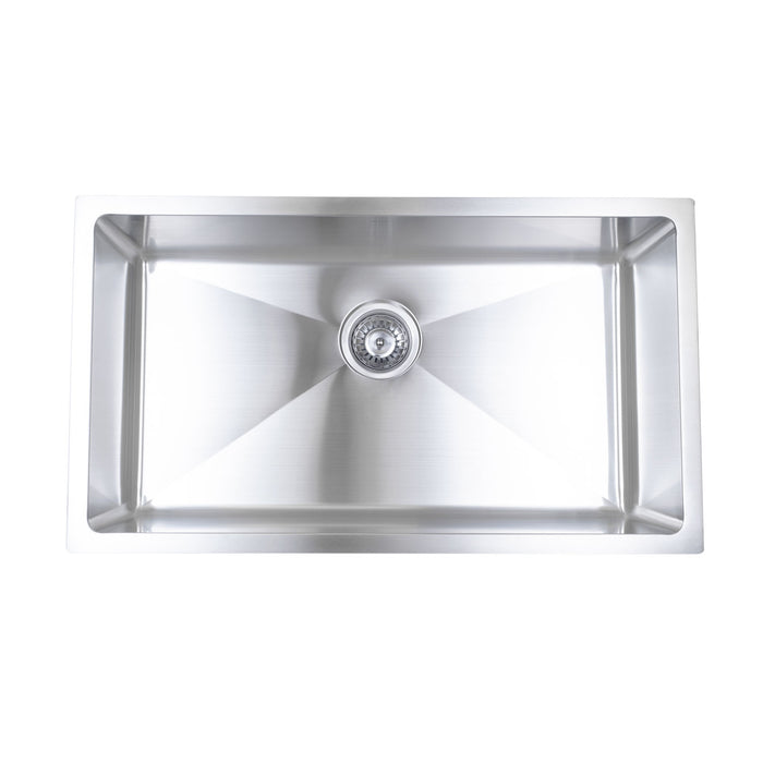 Bristol Sinks Undermoutn Stainless Steel Single Kitchen Sink - B1606