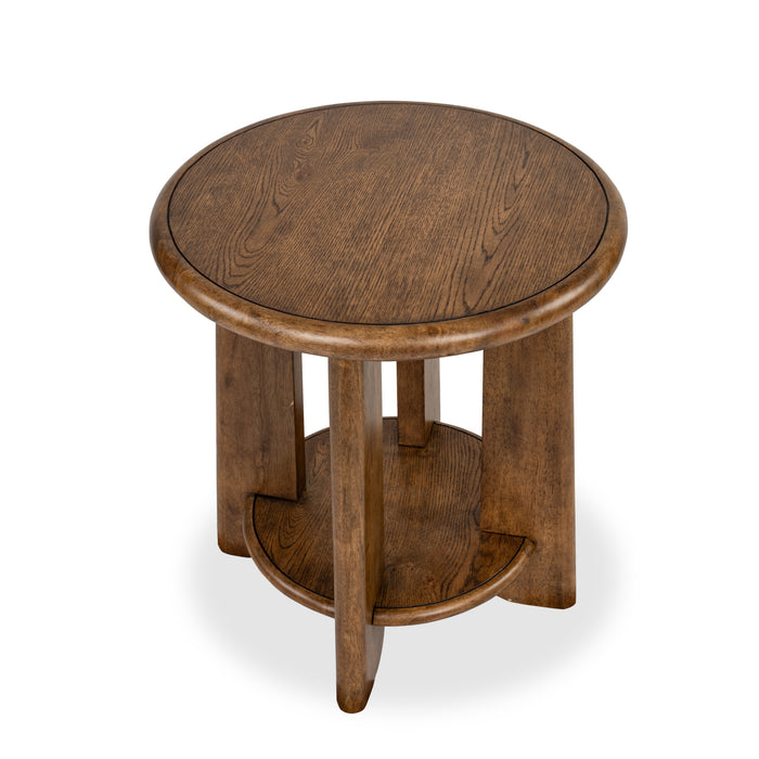Baltic 24\" End Table with Storage - Tawny Brown 