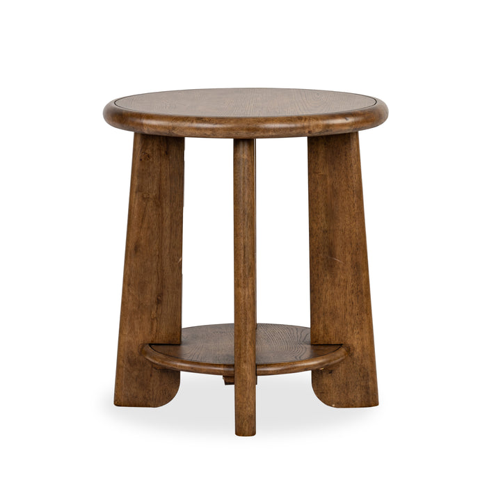 Baltic 24\" End Table with Storage - Tawny Brown 