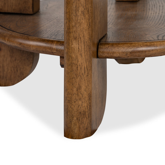 Baltic 24\" End Table with Storage - Tawny Brown 
