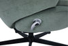 Bliss 29.1” Chenille Fabric Stress Free Reclining Occasional Chair with Footrest - Green | Fauteuil d’appoint inclinable antistress Bliss de 29,1 po en tissu de chenille avec repose-pieds - vert