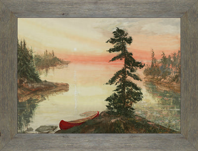 Muskoka Framed Matted Glass Art – 26" x 34" | Œuvre d’art en verre mat encadrée « Muskoka » - 26 po x 34 po