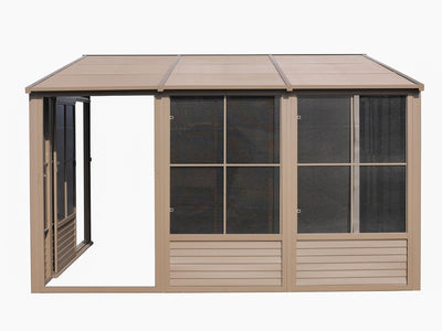 Gazebo Penguin Florence - Wall Mounted Solarium 10x12 Metal Roof|Gazebo Penguin Florence - Solarium mural 10x12 Toit d'acier