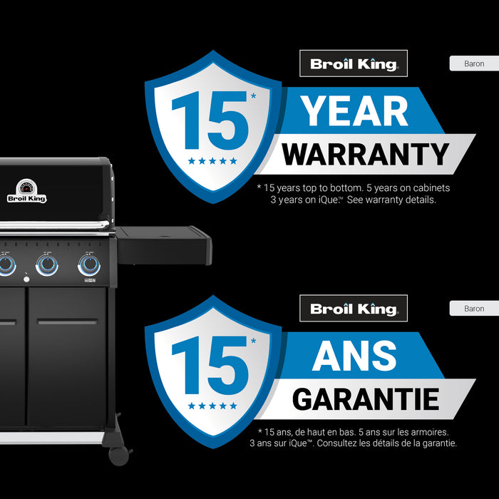 Broil King Baron 420 Pro Shadow 4-Burner 40,000-BTU Propane Gas BBQ - 674114 Grill