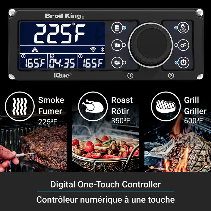 Broil King Baron 5-Burner Pellet Module Conversion Kit in Black Grill