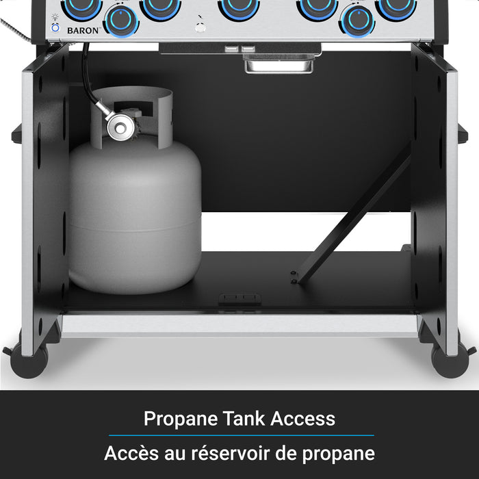 Broil King Baron S 590 Pro IR 5-Burner 45,000-BTU Propane Gas BBQ - 678344 Grill