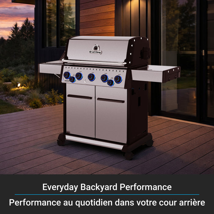 Broil King Baron S 590 Pro IR 5-Burner 45,000-BTU Propane Gas BBQ - 678344 Grill