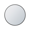 Arcus 30\" X 30\" Hand Crafted Round Mirror - Black