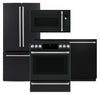 Café 4-Piece Kitchen Appliance Package – Matte Black 