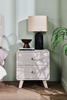 Cami Bedside 2-Drawer Nightstand, Mid-Century Modern, 17"W x 24.8"H - Grey Oak | Table de nuit moderne du milieu du 20e siècle Cami de 17 po (L) x 24,8 po (H) à 2 tiroirs - chêne gris