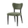 Kort & Co. Capri Dining Chair, Polyester Fabric, Metal – Green