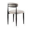 Kort & Co. Capri Dining Chair, Polyester Fabric, Metal – Beige | Chaise de salle à manger Capri de Kort & Co. en tissu de polyester et en métal - beige