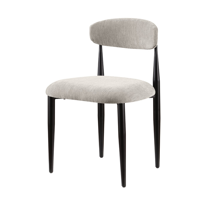 Kort & Co. Capri Dining Chair, Polyester Fabric, Metal – Beige