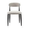 Kort & Co. Capri Dining Chair, Polyester Fabric, Metal – Beige | Chaise de salle à manger Capri de Kort & Co. en tissu de polyester et en métal - beige