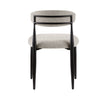 Kort & Co. Capri Dining Chair, Polyester Fabric, Metal – Beige | Chaise de salle à manger Capri de Kort & Co. en tissu de polyester et en métal - beige