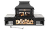 Deko  Living 80\" Metal Wood Burner Fireplace 