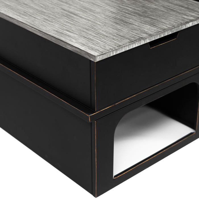 Deko  Living 80\" Metal Wood Burner Fireplace 