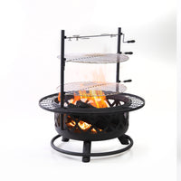 Deko Living Wood Burner Fire Pit & Rotisserie