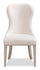 Corsa Dining Side Chair - Light Grey and Ivory Felt