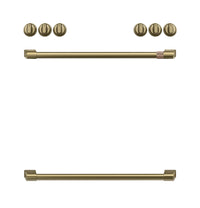 Café Brushed Brass Handle and Knob Kit for Range - CXFCHHKPMCG