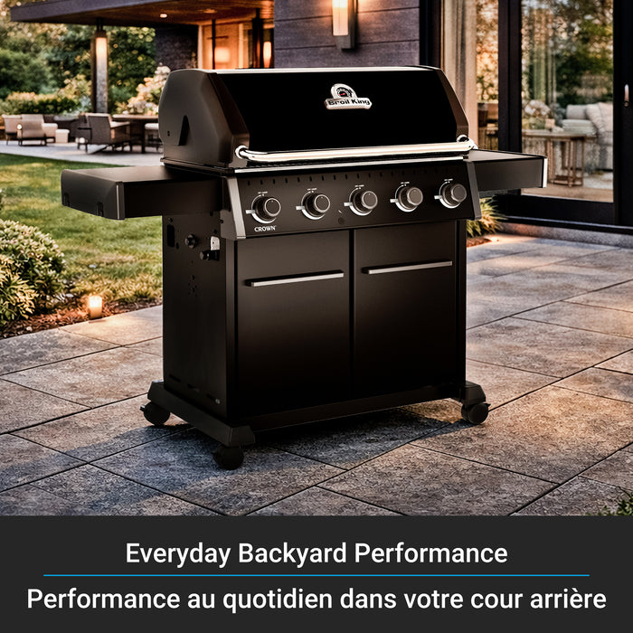 Broil King Crown 520 Shadow 5-Burner 45,000-BTU Natural Gas BBQ - 866157 Grill