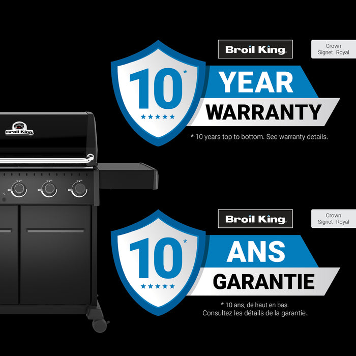 Broil King Crown 520 Shadow 5-Burner 45,000-BTU Propane Gas BBQ - 866154 Grill