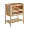 Pawhut Fir Wood Hamster Cage Mouse Rats Small Animals Exercise Play House With 3 Tiers