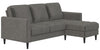 Cosmoliving Strummer Reversible Sectional Sofa Couch - Light Grey