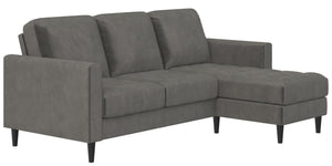 Cosmoliving By Cosmopolitan Strummer Reversible Sectional Sofa Couch - Light Grey