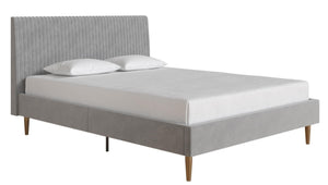 Mr. Kate Daphne Fabric Full Bed - Light Grey