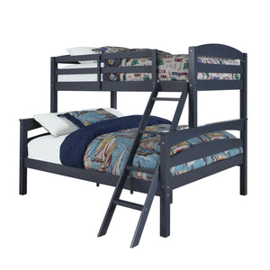 DHP Brady Twin Over Full Bunk Bed - Graphite Blue