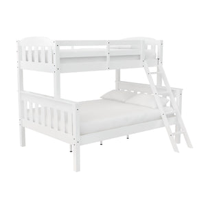 DHP Airlie Twin-Over-Full Bunk Bed with Ladder - White