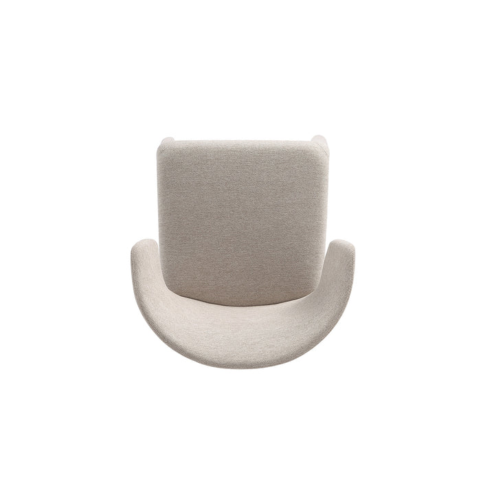 Manhattan Comfort Set of 2 Conrad Modern Woven Tweed Dining Chairs - Wheat