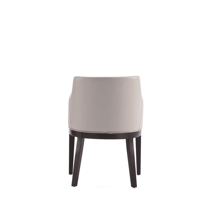 Manhattan Comfort Gansevoort Modern Faux Leather Dining Chair - Light Grey