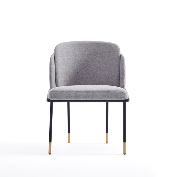 Manhattan Comfort Flor Fabric Dining Chair - Grey