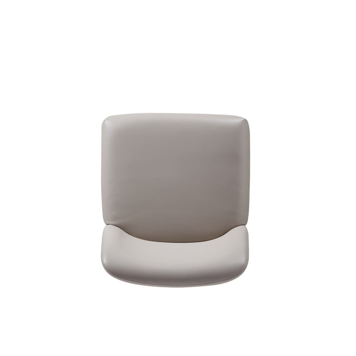 Manhattan Comfort Serena Faux Leather Dining Chair - Light Grey