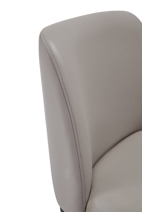 Manhattan Comfort Serena Faux Leather Dining Chair - Light Grey
