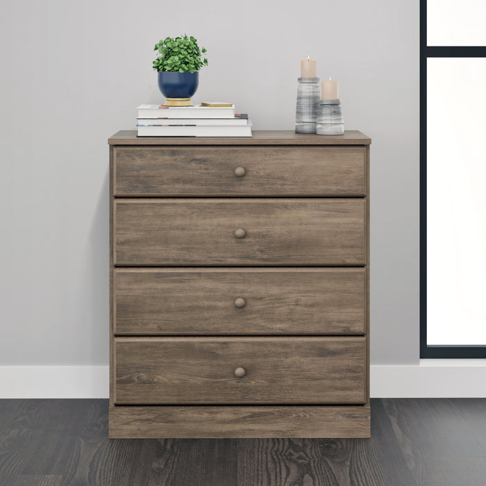 Astrid 4-Drawer Dresser - Drifted Grey