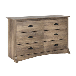 Salt Spring Kids 6-Drawer Dresser - Drifted Grey