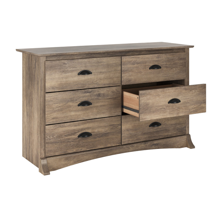 Salt Spring Kids 6-Drawer Dresser - Drifted Grey