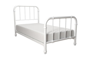 Dorel Home Krissy Twin Metal Bed - White