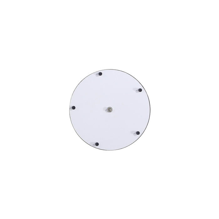 Manhattan Comfort Modern Anderson End Table 1.0 Upholstered Leatherette with Gold Tabletop - Orange