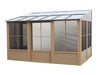 Gazebo Penguin Florence - Wall Mounted Solarium 8x16 Polycarbonate Roof