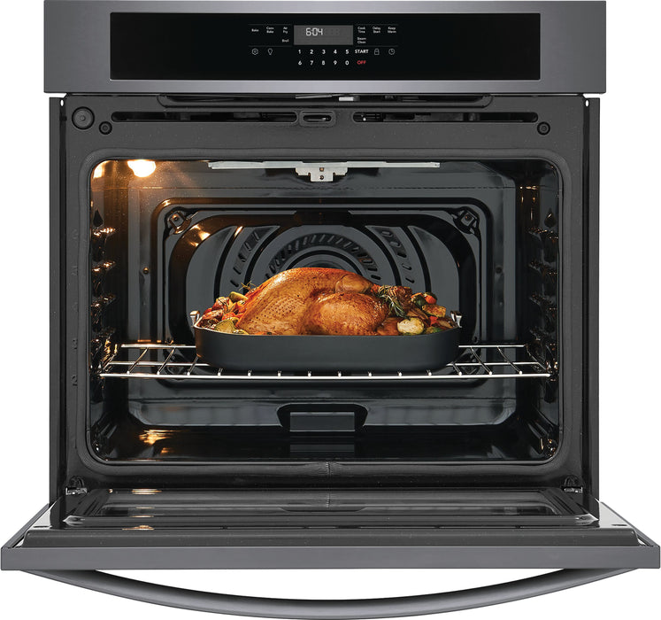  Frigidaire 30'' Electric Single Wall Oven – Black Stainless Steel - FCWS3030AD