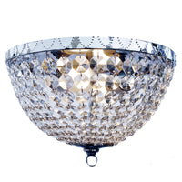 Elegant Designs Victoria Crystal  Rain Drop Ceiling Light Flush Mount