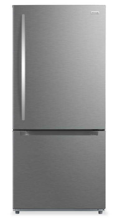 Frigidaire 29.5” 19 Cu. Ft. Bottom Freezer Refrigerator - Smudge-Proof Stainless Steel - FRBE1925AF