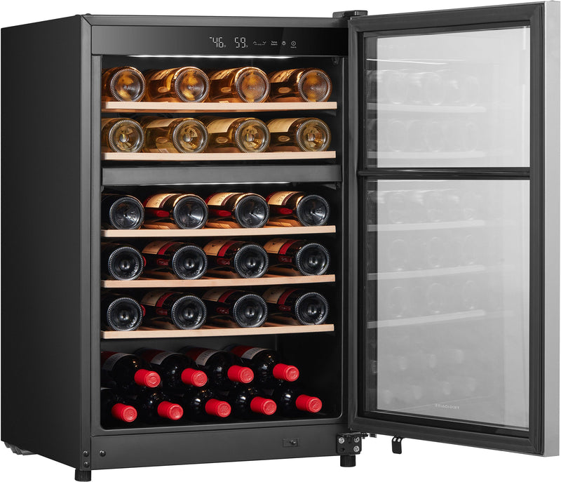 Frigidaire 45 Bottle Two-Zone Wine Cooler - Stainless Steel -  FRWE4626AS