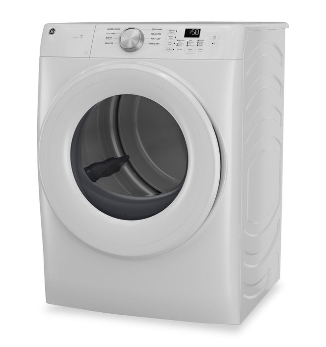 GE 7.8 Cu. Ft. Electric Dryer with Sanitize Cycle – White - GFD35ESMYWW