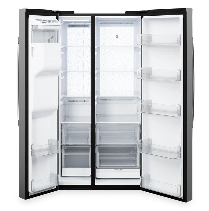 GE 27.7 Cu. Ft. Side-By-Side Refrigerator - Fingerprint Resistant Stainless - GSS28PYYFS 