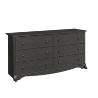 Jade 6-Drawer Chest - Washed Black